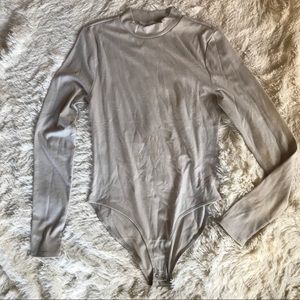 Taupe Long Sleeve Bodysuit
